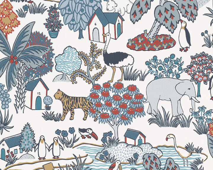 Little Greene Animal Kingdom Wallpaper