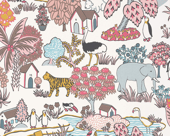 Little Greene Animal Kingdom Wallpaper