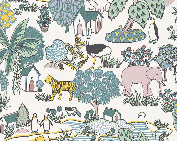 Little Greene Animal Kingdom Wallpaper