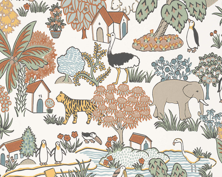 Little Greene Animal Kingdom Wallpaper