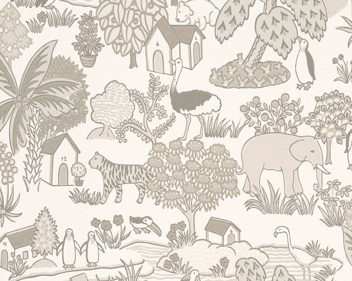 Little Greene Animal Kingdom Wallpaper