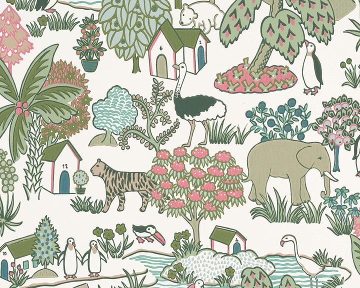 Little Greene Animal Kingdom Wallpaper