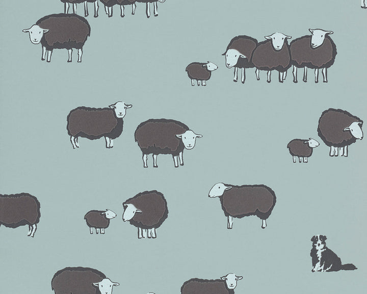 Little Greene Nip & Lassie Wallpaper