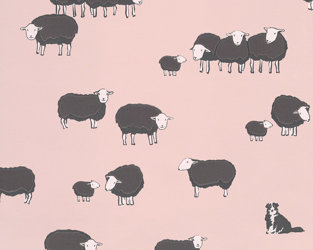 Little Greene Nip & Lassie Wallpaper