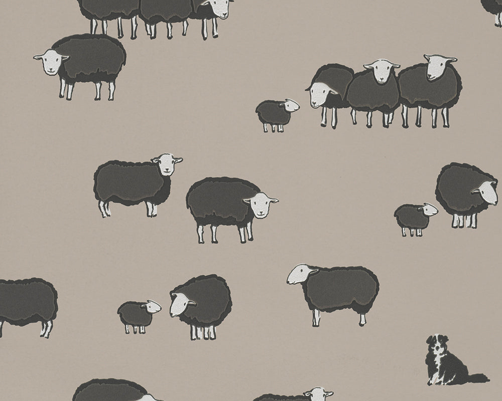 Little Greene Nip & Lassie Wallpaper