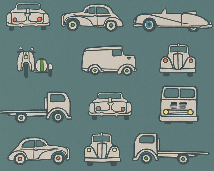 Little Greene Road Trip Wallpaper in Pleat