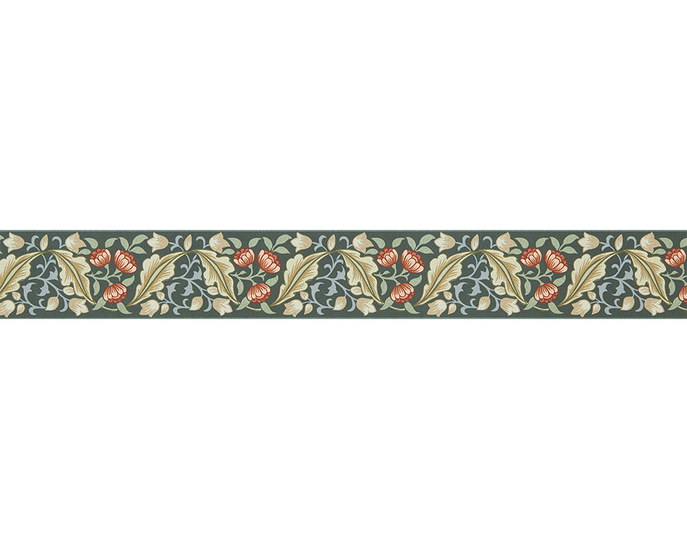 Morris & Co Bluebell & Peony Border Wallpaper