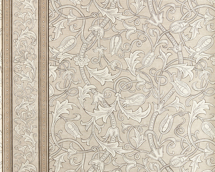 Morris & Co Etched Scrolling Tulip Wallpaper
