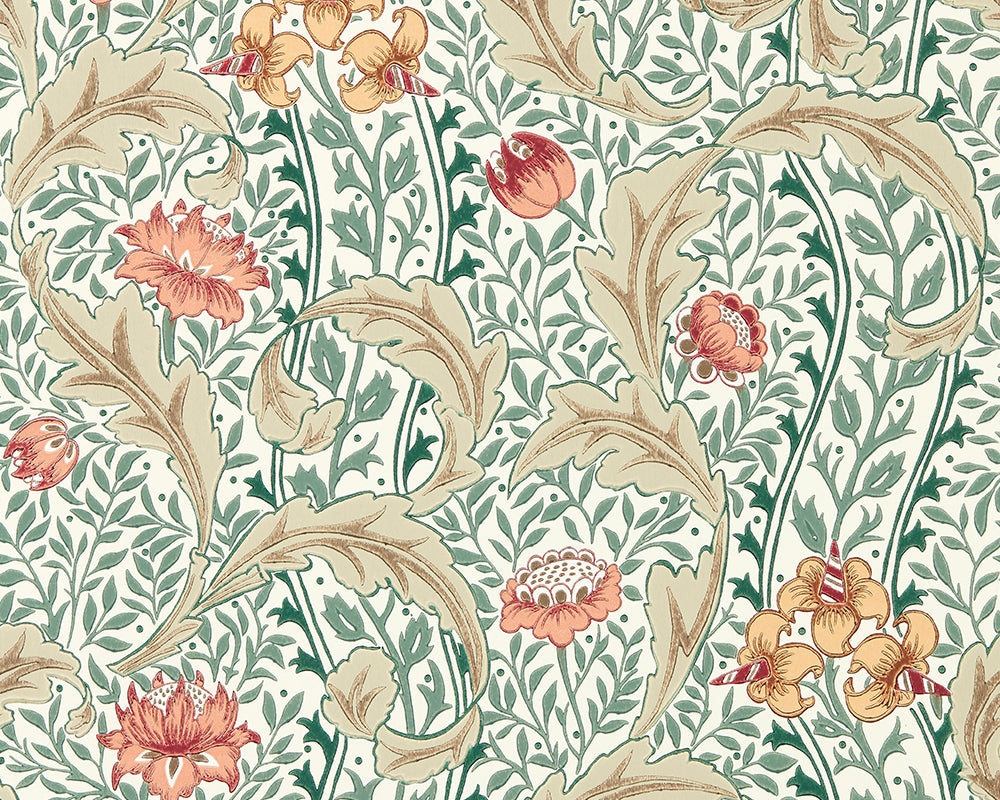 Morris & Co Wild Tulip & Vine Wallpaper