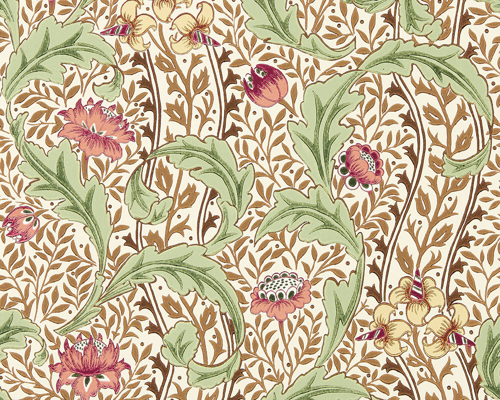 Morris & Co Wild Tulip & Vine Wallpaper