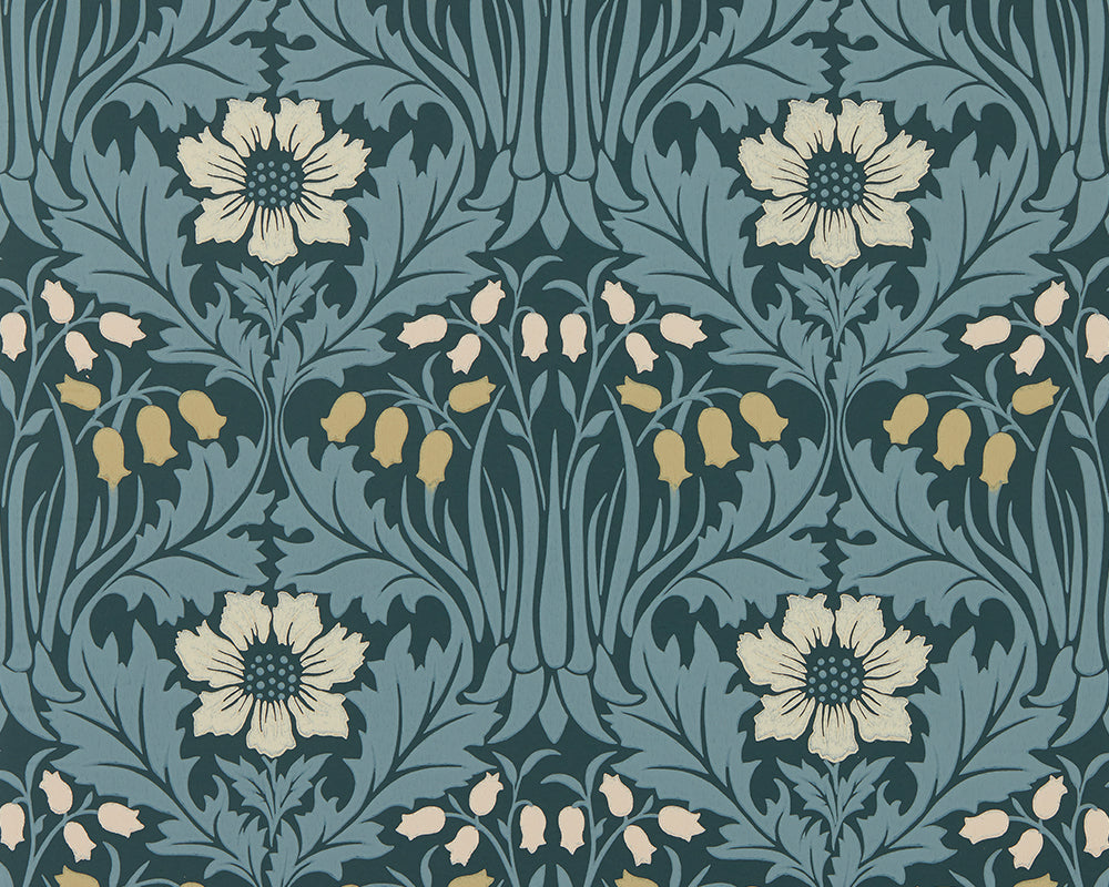 Morris & Co Woodbell & Anemone Wallpaper