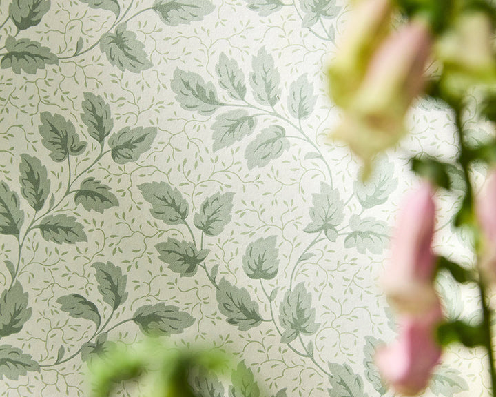 Sanderson Tomato Leaf Wallpaper detail
