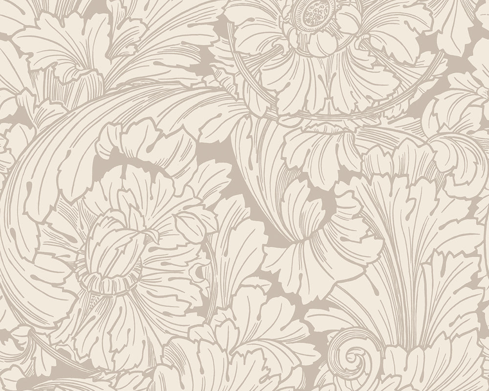 Cole & Son Acanthus in Cream & Pebble
