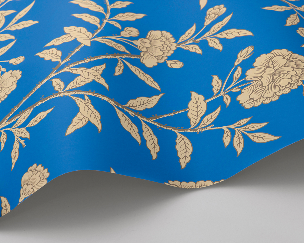 Cole & Son Roseberry Wave in Cobalt