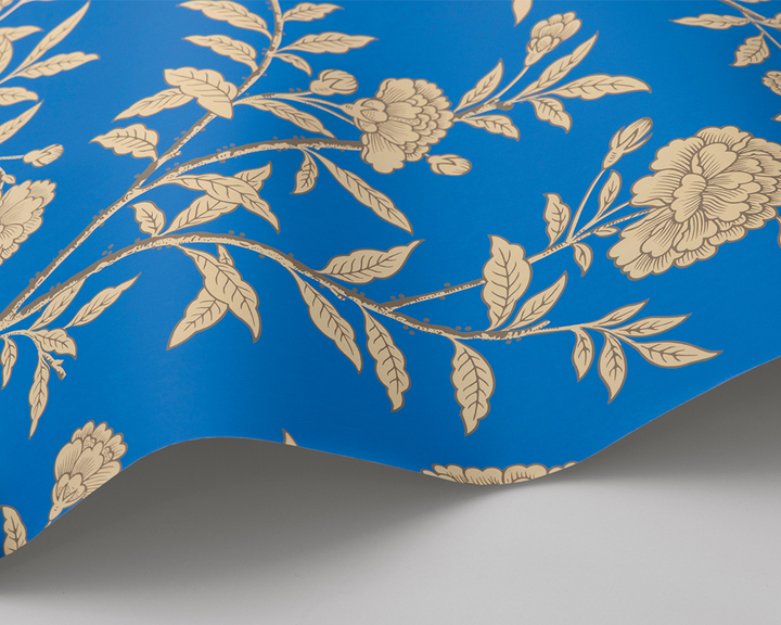 Cole & Son Roseberry Wave in Cobalt