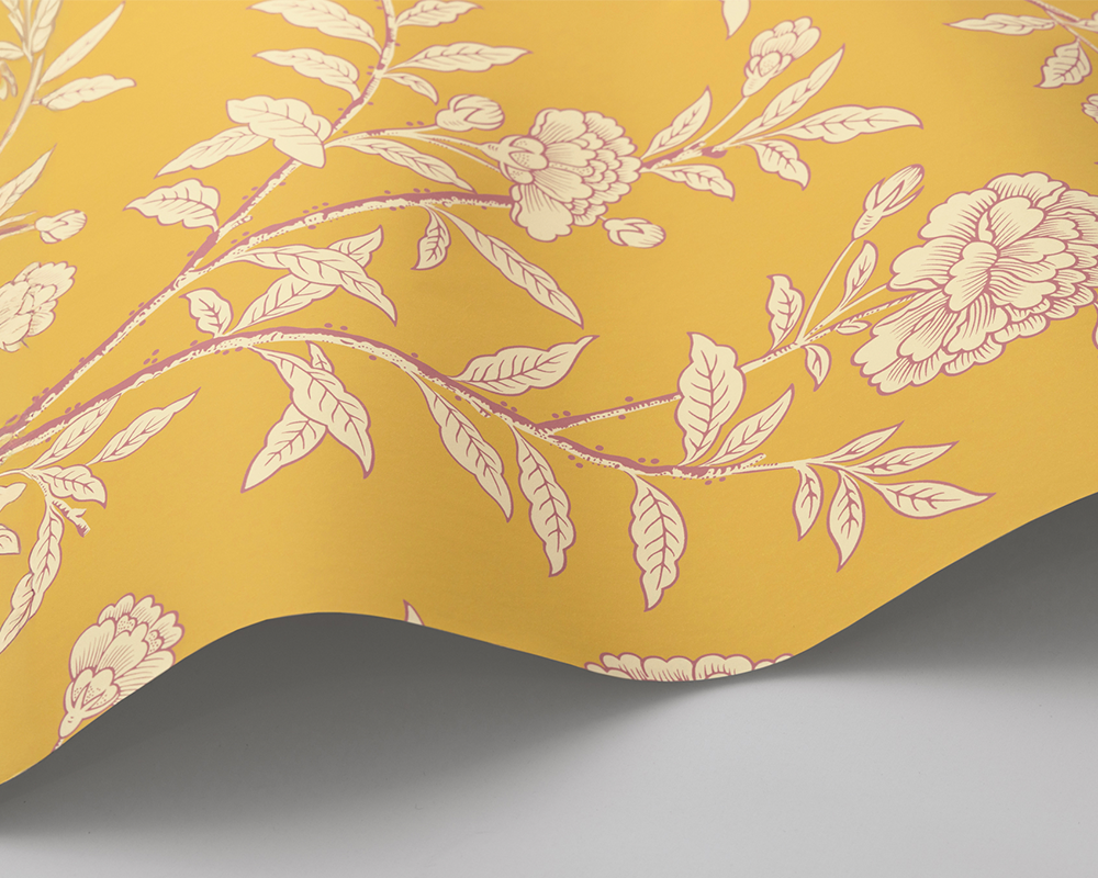 Cole & Son Roseberry Wave in Marigold