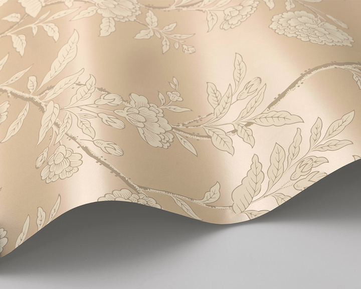 Cole & Son Roseberry Wave in Champagne Shimmer
