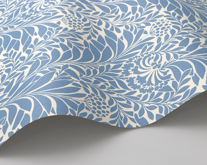 Cole & Son Honeysuckle Wave in Cornflower Blue