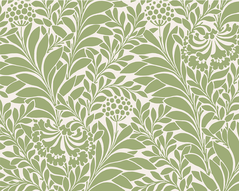 Cole & Son Honeysuckle in Spring Green