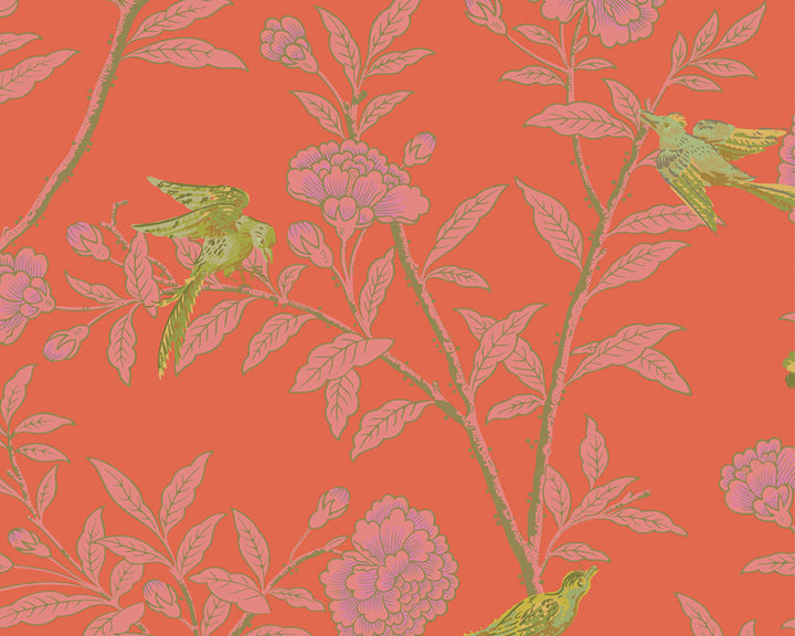 Cole & Son Roseberry with Birds Wallpaper