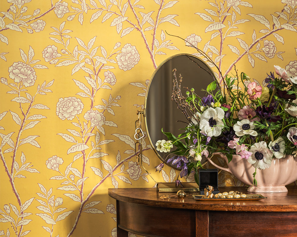 Cole & Son Roseberry detail in a living space