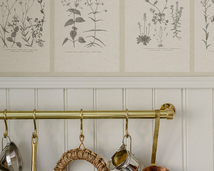 Sandberg Botanica Mural Wallpaper in a kitchen