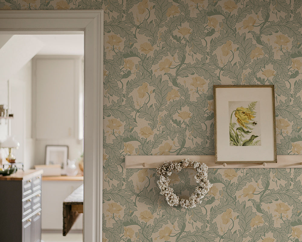 Sandberg Charlotta Wallpaper in a living space