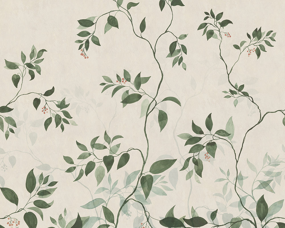 Sandberg Josefine Mural Wallpaper in Green