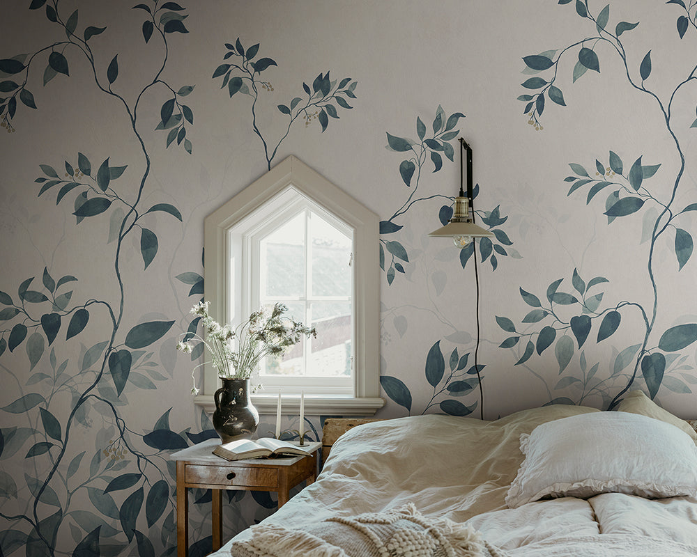 Sandberg Josefine Mural Wallpaper in a bedroom
