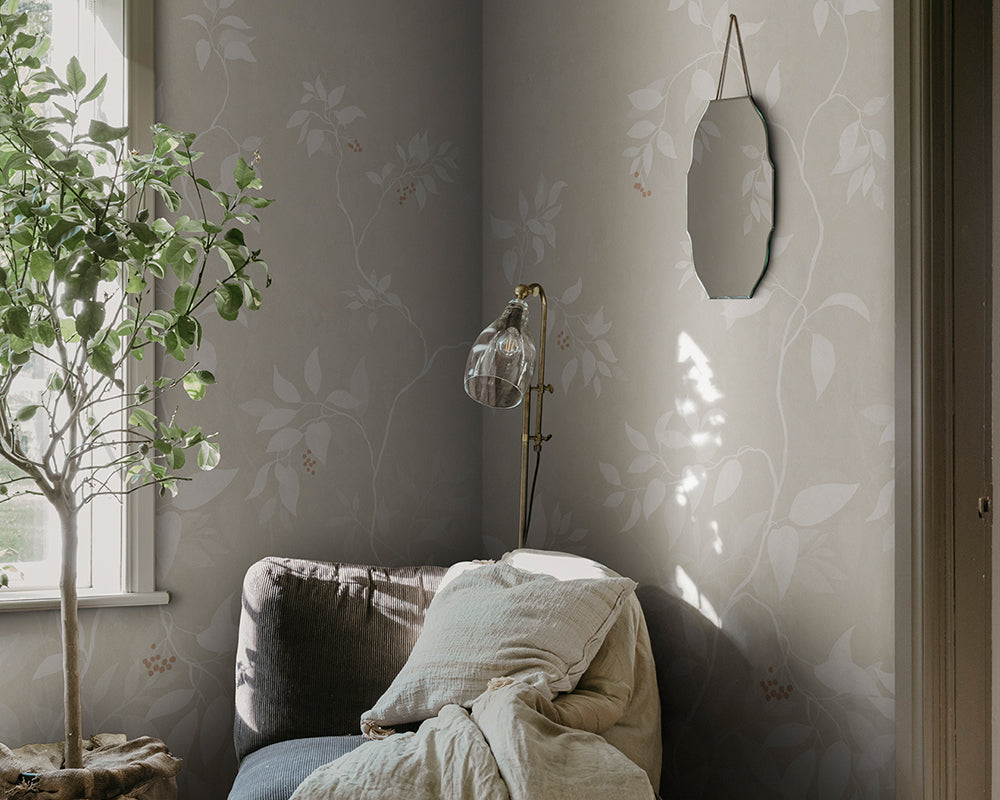 Sandberg Josefine Mural Wallpaper in a living room