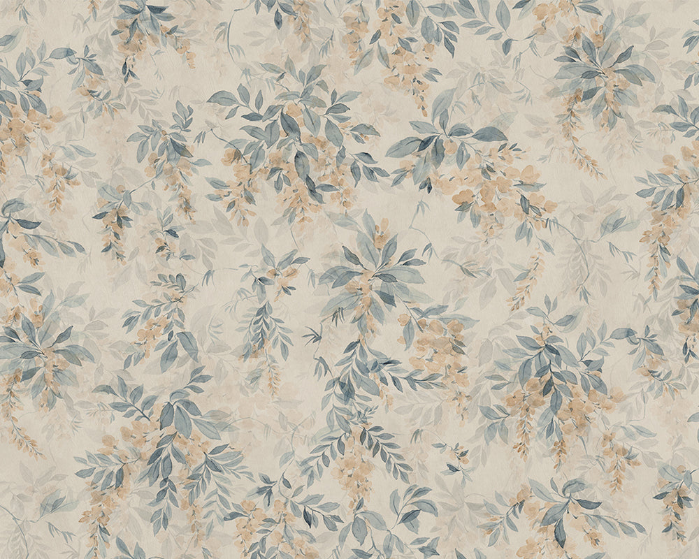 Sandberg Lovisa Mural Mural Wallpaper in Blue