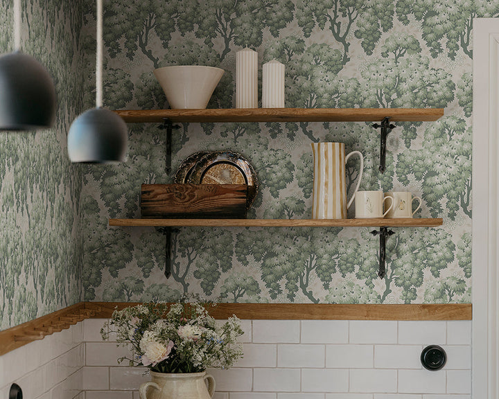 Sandberg Ragnvi Wallpaper in a kitchen