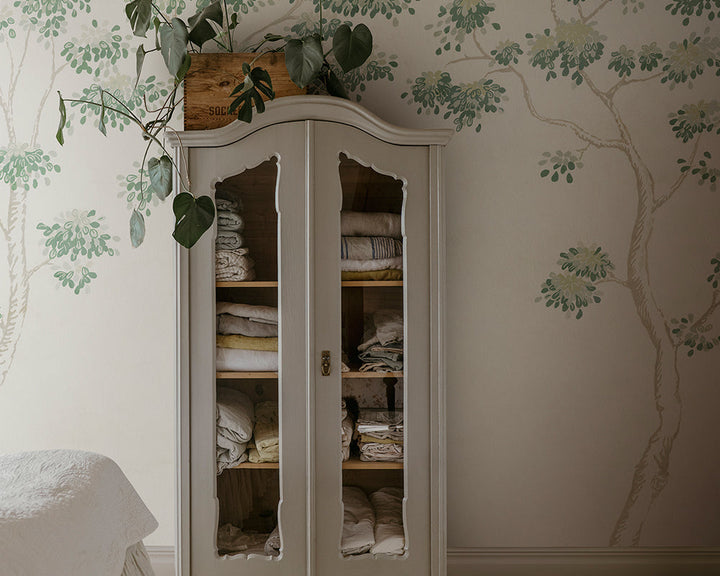 Sandberg Wilhelm Mural Wallpaper in a bedroom