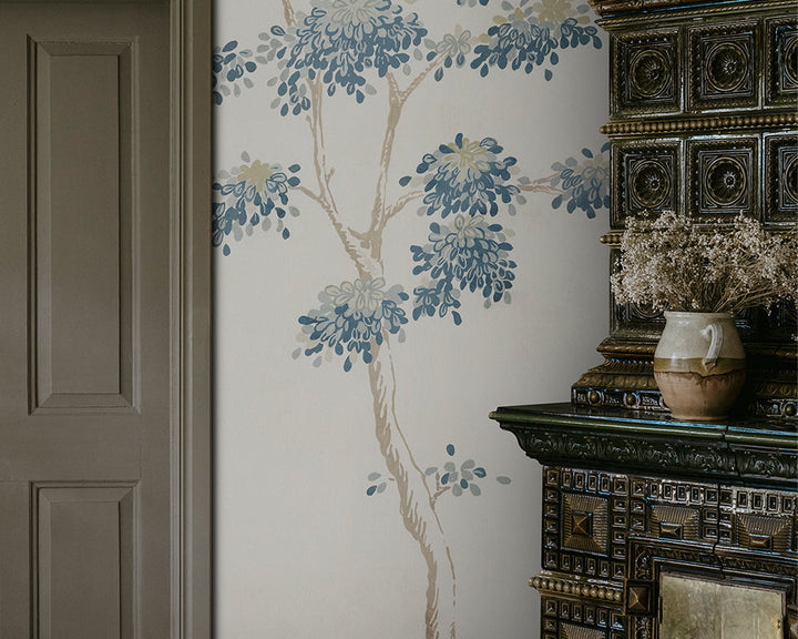 Sandberg Wilhelm Mural Wallpaper in a dining room