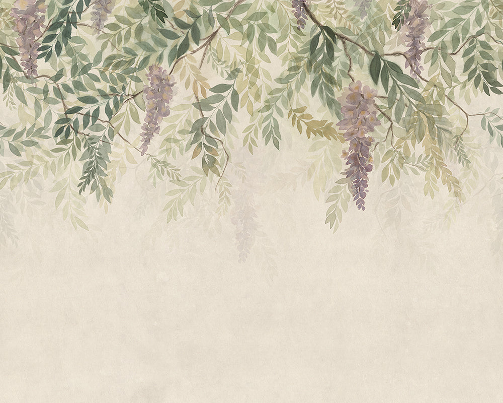 Sandberg Wisteria Mural Wallpaper