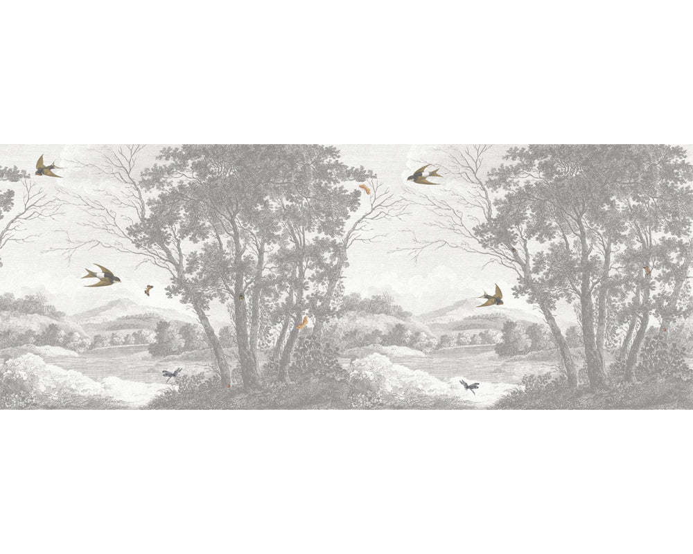 Woodchip & Magnolia Zephyr Mural Wallpaper