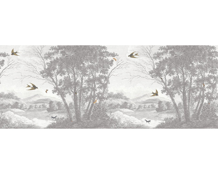 Woodchip & Magnolia Zephyr Mural Wallpaper