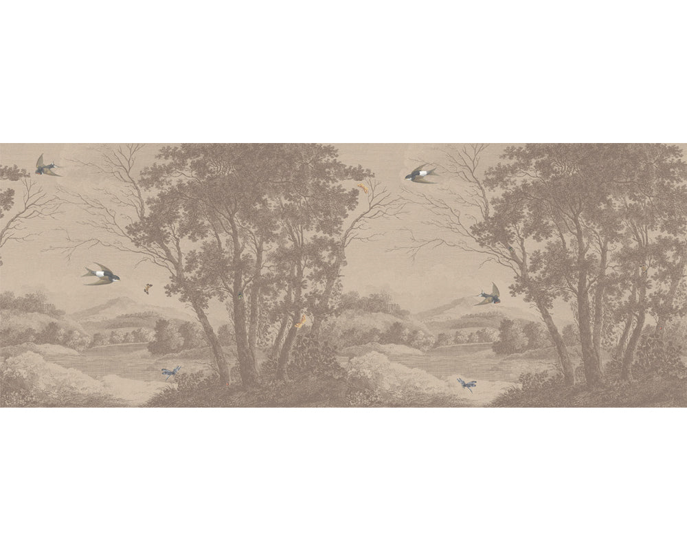 Woodchip & Magnolia Zephyr Mural Wallpaper