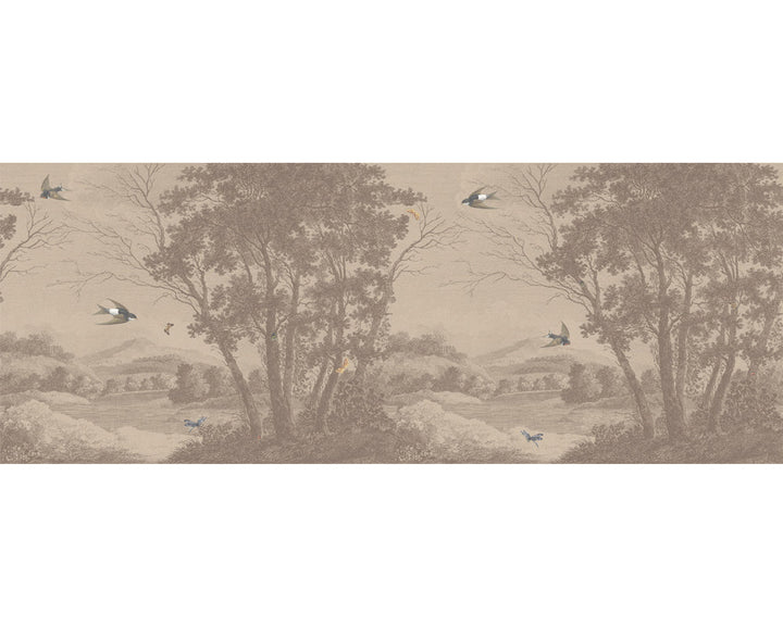 Woodchip & Magnolia Zephyr Mural Wallpaper