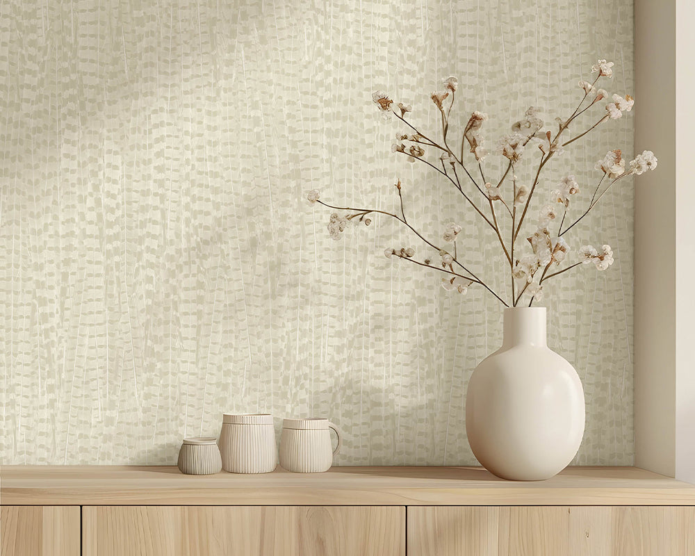 Woodchip & Magnolia Pheasant Wallpaper in a living space