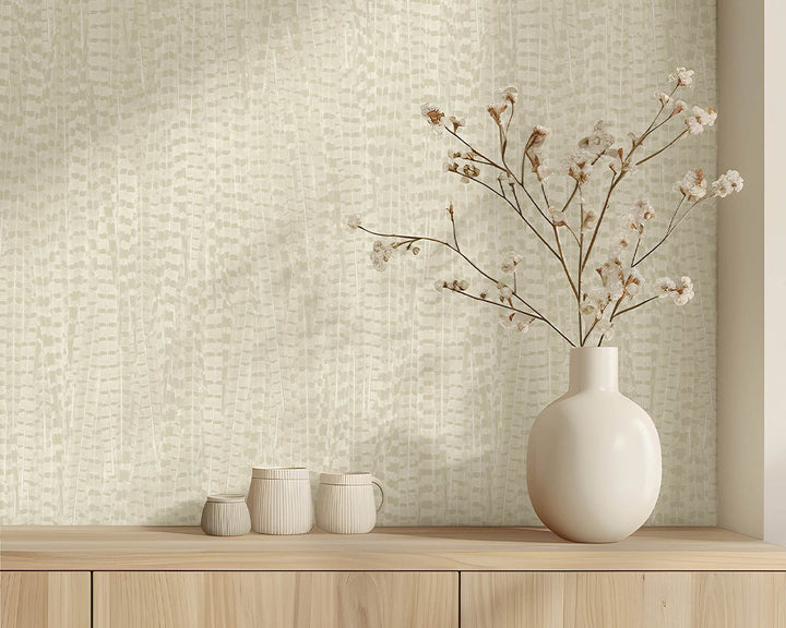 Woodchip & Magnolia Pheasant Wallpaper in a living space