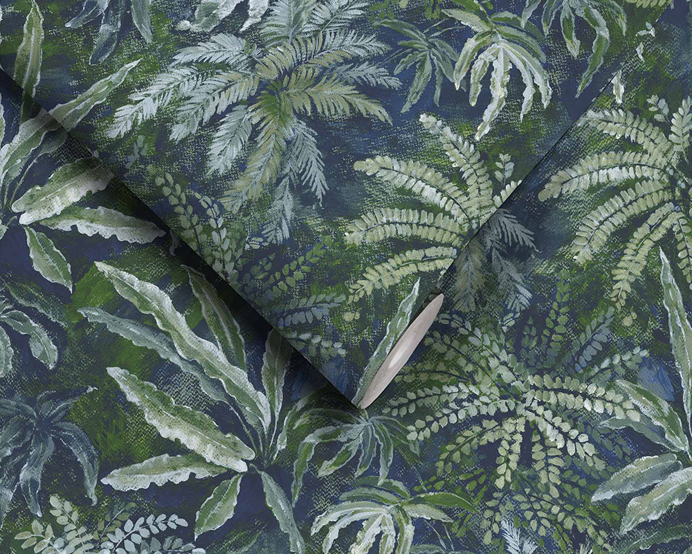 Woodchip & Magnolia Fern Wallpaper roll
