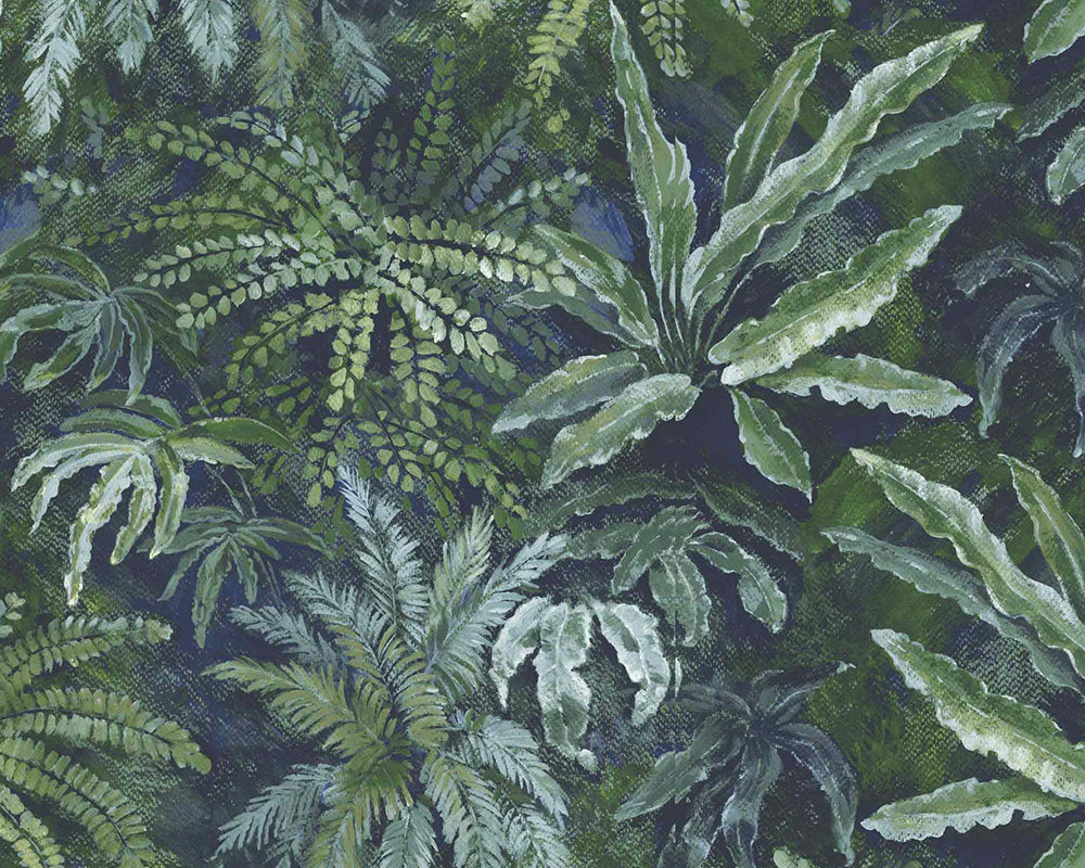 Woodchip & Magnolia Fern Wallpaper in Lush Green