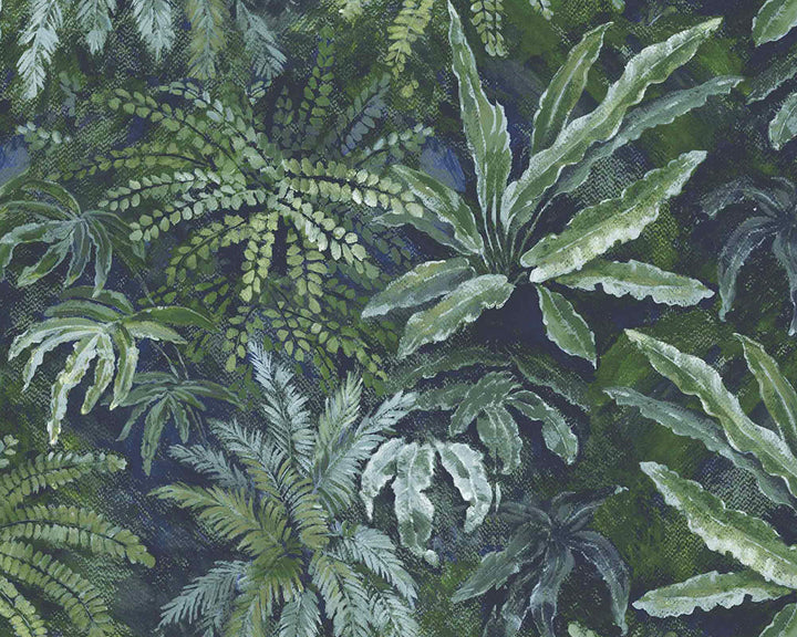 Woodchip & Magnolia Fern Wallpaper in Lush Green