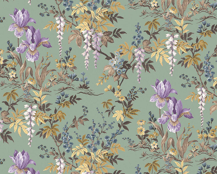Woodchip & Magnolia Hestia Wallpaper in Wild Garlic