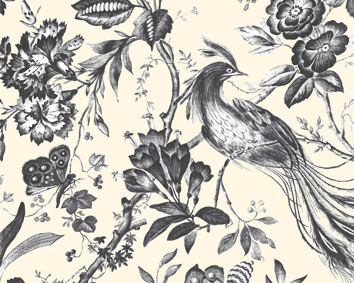 Woodchip & Magnolia Plumage Wallpaper