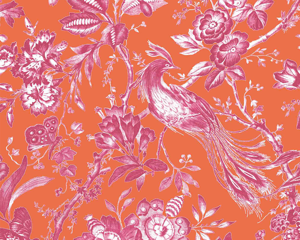Woodchip & Magnolia Plumage Wallpaper