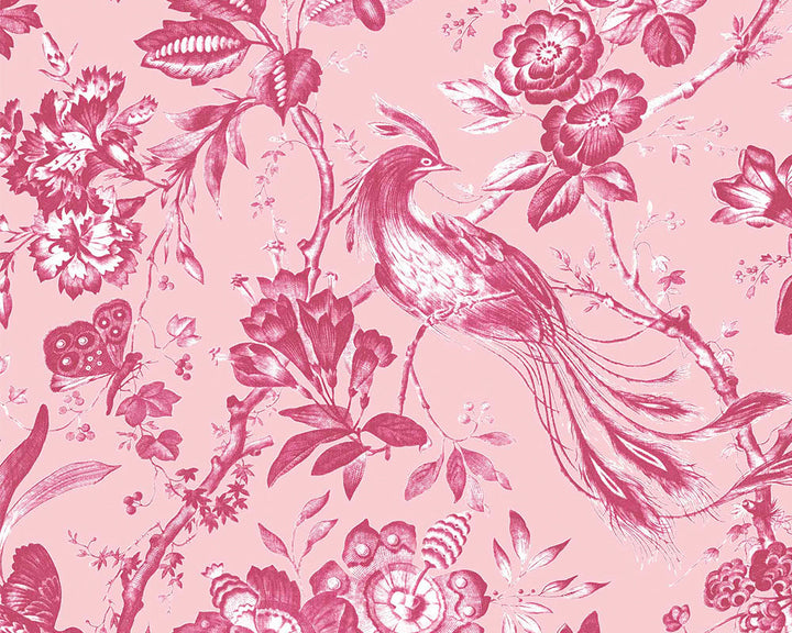 Woodchip & Magnolia Plumage Wallpaper