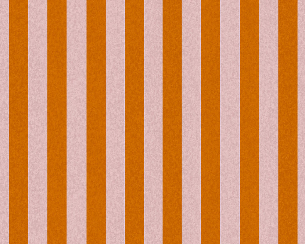 Woodchip & Magnolia Jockey Stripe Wallpaper