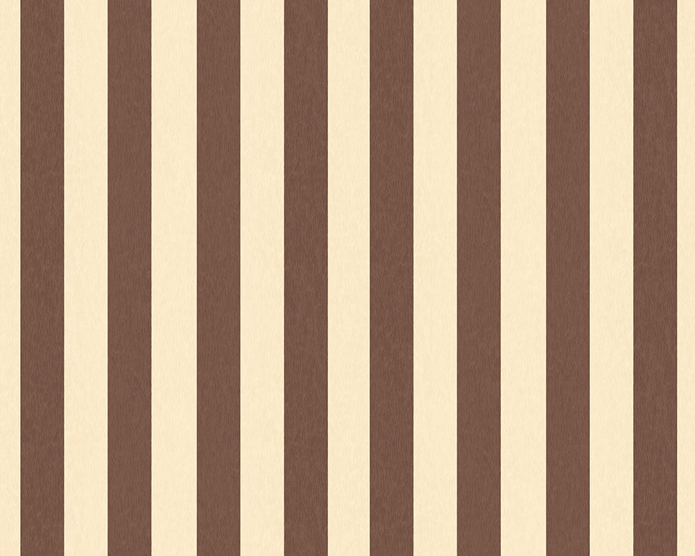 Woodchip & Magnolia Jockey Stripe Wallpaper
